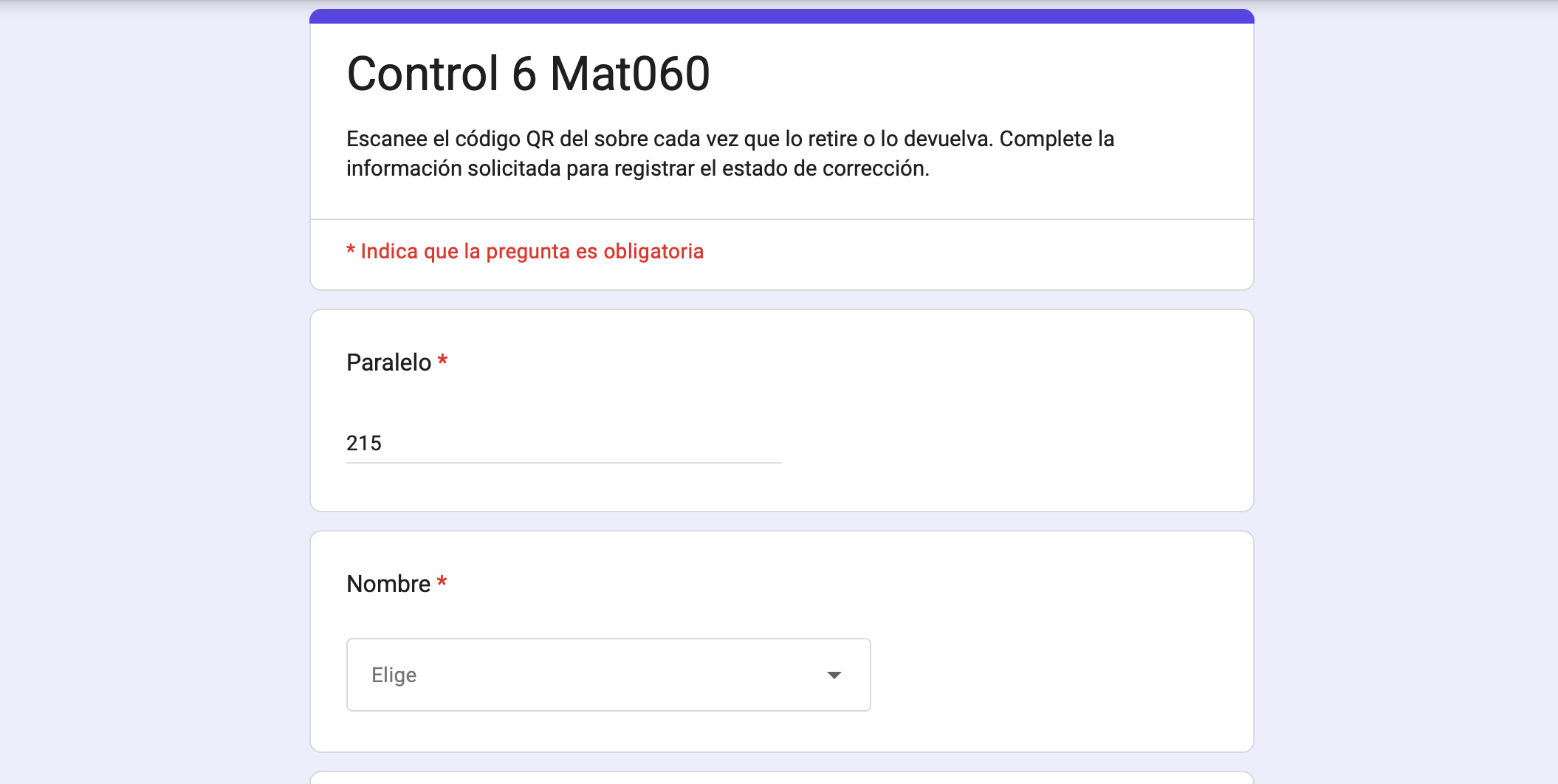 Formulario